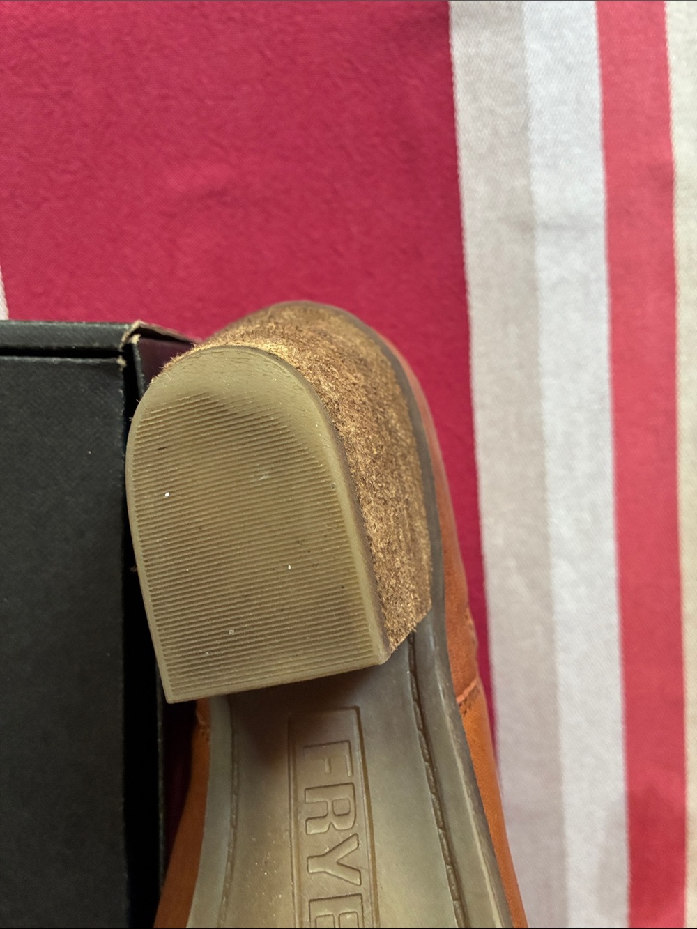 FRYE Judith Zip Bootie - Cognac - Size 8M - Picture 14 of 14